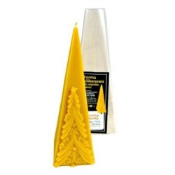 Moldes Molde vela - Pirámide con árbol de navidad Molde de silicona para elaborar las velas de cera de abeja
Pirámide con abeto