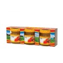 Cajas de cartón Caja decorativa para 3 botes de 50g (35ml) -Roja honey Caja de cartón preparada para 3 frascos de 50g (35ml)
PA