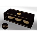 Cajas de cartón Caja decorativa para 3 botes de 50g - Negro y dorado Caja decorativa para 3 frascos de 50g
 A partir de 2000 un