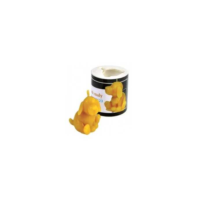 Moldes Molde Vela Perrito Molde de silicona para elaborar las velas de cera de abeja
Forma  -  Perrito
Altura 4 cm
Mecha reco