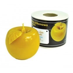 Moldes Molde vela - Manzana del Edén (60mm) Molde de silicona para elaborar las velas de cera de abeja
Manzana con hoja, pequeñ