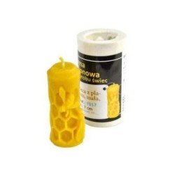 Moldes Molde vela - Cilindro con abeja grande (70mm) Molde de silicona
Ideal para elaborar las velas de cera de abejas
Altura 