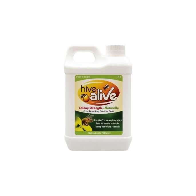 Sanidad Hive Alive 2l Suplemento nutricional testado científicamente para hacer que sus colonias sean un 89% más fuertes y produ