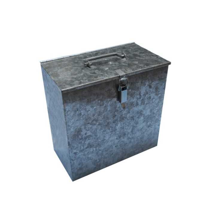 Ahumadores Caja de transporte para ahumador, galvanizada Caja de acero galvanizado ideal para transportar el ahumador en el coch