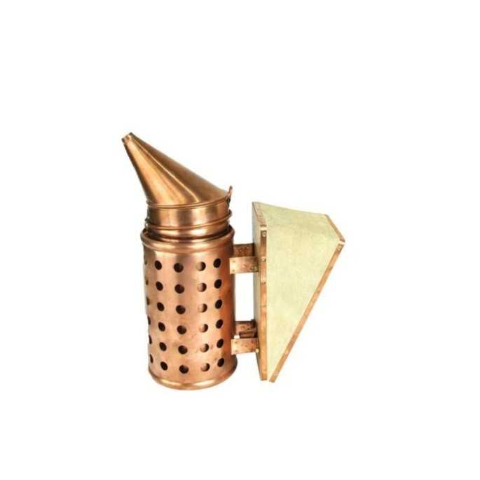 Ahumadores Ahumador de cobre 30cm Ahumador de alta calidad con protección, fabricado en cobre y con fuelle de piel. Cuenta con 2
