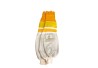 Guantes de cuero ventilados con protección mod.3 -amarillos