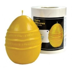 Moldes Molde vela - Huevo con cenefa (55MM) Molde de silicona para elaborar las velas de cera de abeja
Huevo con cenefa
Altura