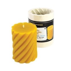 Moldes Molde vela - Cilindro rizado pequeño Molde de silicona para elaborar las velas de cera de abeja
Forma  -  vela rizada
A