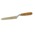Desoperculado Cuchillo para Desopercular Liso 130MM INOX Cuchillo dentado para desopercular en acero inoxidable con mango de mad