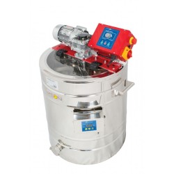Maquinaria Mezclador-homogenizador de miel calefactado 150L Mezclador-homogenizador de miel con termostato automático de 150L.
