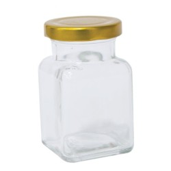 Envases Bote de cristal cuadrado 150 ml, con tapa - pack 15 unidades Bote de cristal de 150 ml con tapa incluida
Capacidad - 15