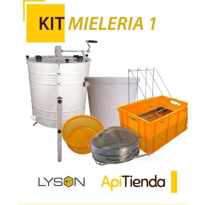 Ofertas KIT MIELERIA 1 -Extractor 4 cuadros universal, tangencial, manual ref W2027BB
-Cubeta desopercular, filtro inox h-300 r