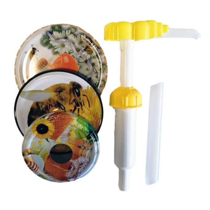 Otro material apícola Dosificador de miel 3 tapas mod.2 Dosificador para miel
Juego incluye  dosificador y tubo alargador para 