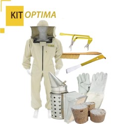 Vestuario Kit OPTIMA Kit básico OPTIMA
1. Buzo apicultor careta redonda OPTIMA ref M60592. Guantes piel, blancos ref 30004_23. 