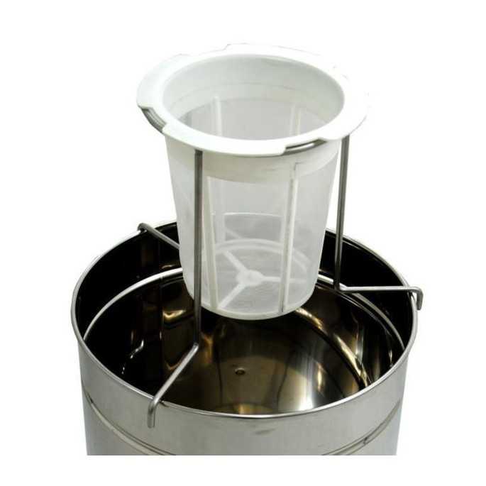 Filtros para miel Soporte para filtro nylon Soporte para filtro de nylon de diámetro 19 cm
Fabricado en acero inoxidable
Ideal