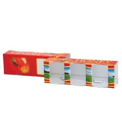 Cajas de cartón Caja decorativa para 3 botes de 50g (35ml), pack 10 uds Caja de cartón preparada para 3 frascos de 50g (35ml)
P