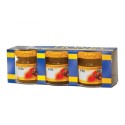 Cajas de cartón Caja decorativa para 3 botes de 50g -Azul honey Caja decorativa para 3 botes de 50g