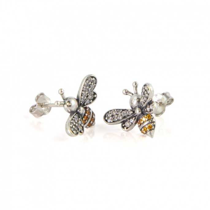 Belleza Pendientes - Nectar Hunters Pendientes de abeja, con un sencillo diseño pero sin perder ningún detalle, con unos magnífi