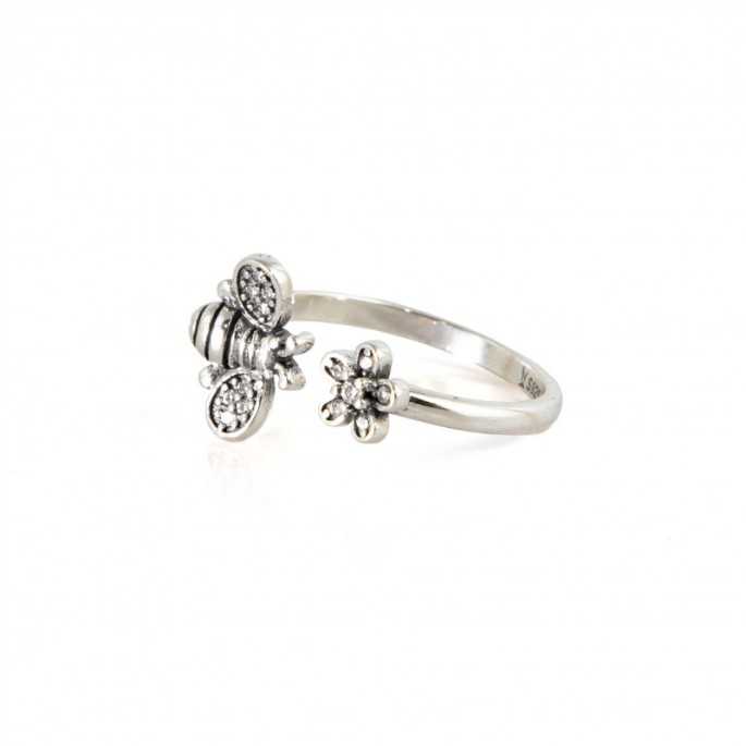Belleza Anillo de abeja- Plata Perfecto anillo inspirado en la polinización de la abeja.
Este anillo se caracteriza por su sofi