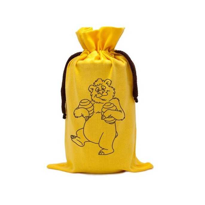 Envases Saco amarillo de algodon Oso para un bote de miel 1 kg Saco para bote de 1 kg,  material algodón
Capacidad 1 frasco de 