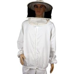 Vestuario Bluson apicultor nylon careta redonda Camisa (blusón) de apicultor con cremallera y careta redonda desmontable para fa