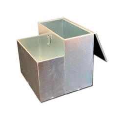 Ahumadores Caja ahumador ApiBox doble Mediana Una solucion más comoda de transportar tu ahumador, fabricado en acero galvanizado