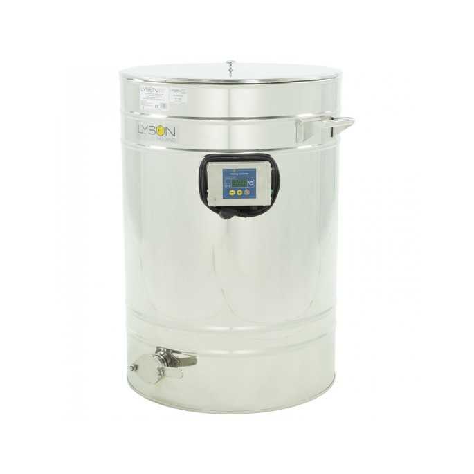 Maduradores y cubos  Madurador calefactable 150L (205 kg) 
Si usted no usa madurador, tras envasar y reposar un poco la miel pu