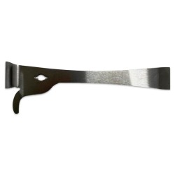 Material  Espatula acero inox con gancho Espátula fabricada en acero inoxidable
Es la mezcla perfecta entre una espátula americ