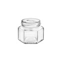 Envases Bote de cristal - hexagonal 106ml -Pack 32 unds Bote hexagonal de 106 ml
Indicado para elaboración de mieles, mermelada