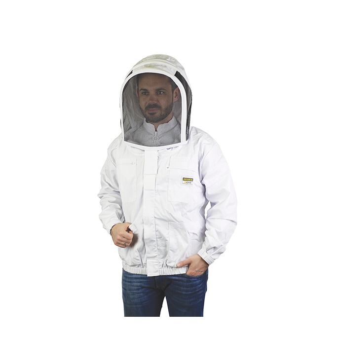 Vestuario Blusón Apicultor Integral ICKO Las chaquetas Pro están hechas de polialgodón liso (para que la abeja no se adhiera a é