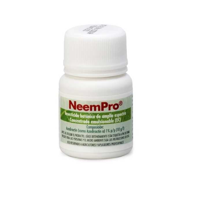 Sanidad NEEMPRO 30ml - Tratamiento contra la polilla NEEMPRO insecticida botánico de amplio aspectro
Concentrado emulsionable (
