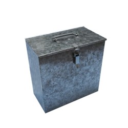 Ahumadores Caja de transporte para ahumador, galvanizada - Grande Caja de acero galvanizado ideal para transportar el ahumador e
