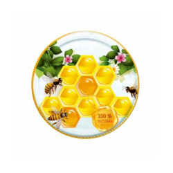 Tapas Tapa TO82 - Dibujo - Panal abejas 
Tapa de bote con el dibujo de panal con abejas
Tamaño TO82
Pasteurizadas
Venta por 