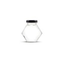 Envases Bote de cristal forma Hexagono - 100ml, Pack 12 unds Bote de cristal con forma de Hexagono
Tapa negra SI incluida
*For