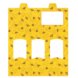 Cajas de cartón Caja decorativa para 3 botes 35ml - Fondo amarillo abejitas Cartón preparado para 3 tarros de 50g (35ml). El jue