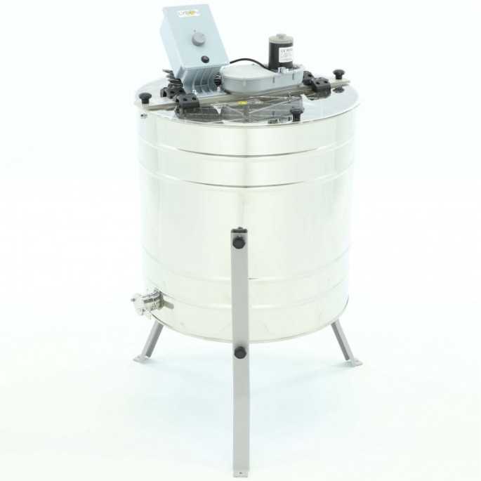 Extractores Extractor 4 cuadros LAYENS (universal) reversible MINIMA - Ø650mm 
Un extractor de miel eléctrico de 4 cuadros se c