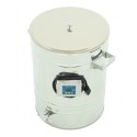 Maduradores y cubos  Madurador calefactable 70L (100 kg) 
Si usted no usa madurador, tras envasar y reposar un poco la miel pue