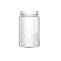 Botes Bote de  cristal APIARI 0.5kg, con tapa ALTA (PACK 24und) - TO63 Bote de cristal modelo APIARI con dinbujo de aguas
Tapa 