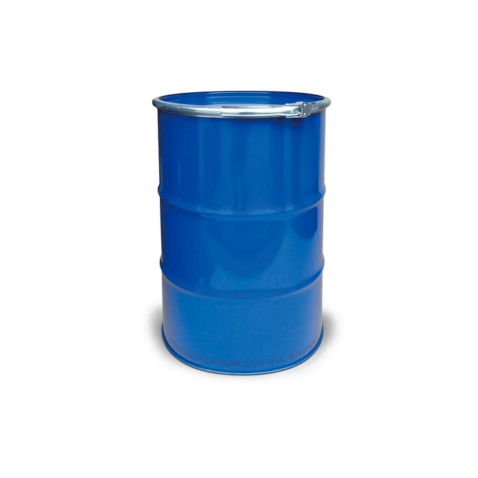 Maquinaria Bidón de metal 230L (300kg de miel) - Azul Bidon para almacenaje de miel con capacidad de 230 litros (aprox  300kg de