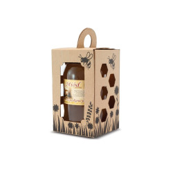 Caja decorativa 1 bote 1Kg -  Flores y abejas negras Pack 10 unds