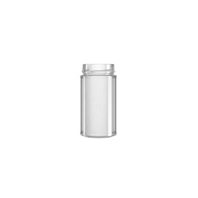 Bote de  cristal AURA 0.5kg con tapa ALTA (PACK 25und) | Apitienda