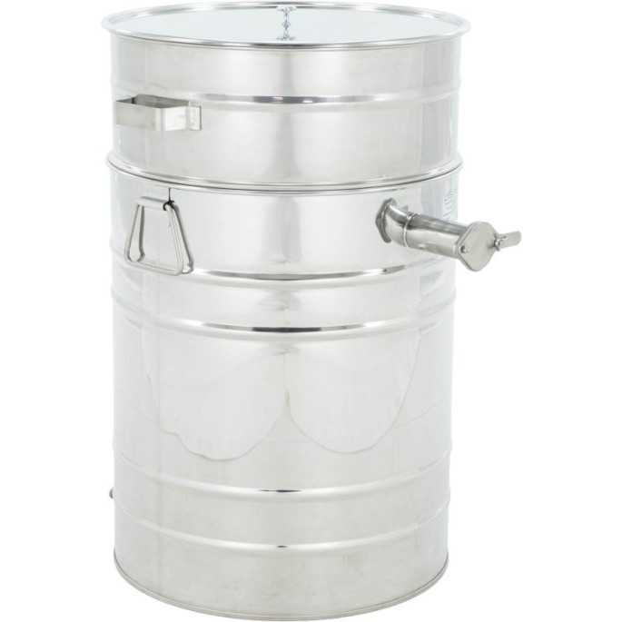 Madurador inoxidable 100l con asas, grifo y filtro cónico | Apitienda