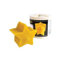 Moldes Molde vela - Estrella Molde de silicona para elaborar las velas de cera de abeja
Molde Estrella
Altura 70 mm
Mecha 3×1