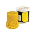 Moldes Molde vela - Cilindro pequeño con abetos (75mm) Molde de silicona para elaborar las velas de cera de abeja
Cilindro pequ